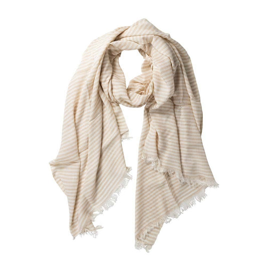 * Nicely Neutral Striped Scarf