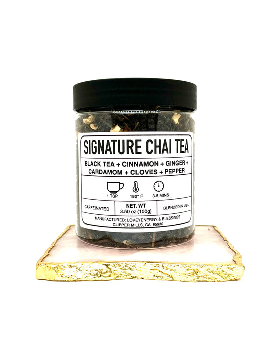 SIGNATURE CHAI Handcrafted Herbal Tea Blend 