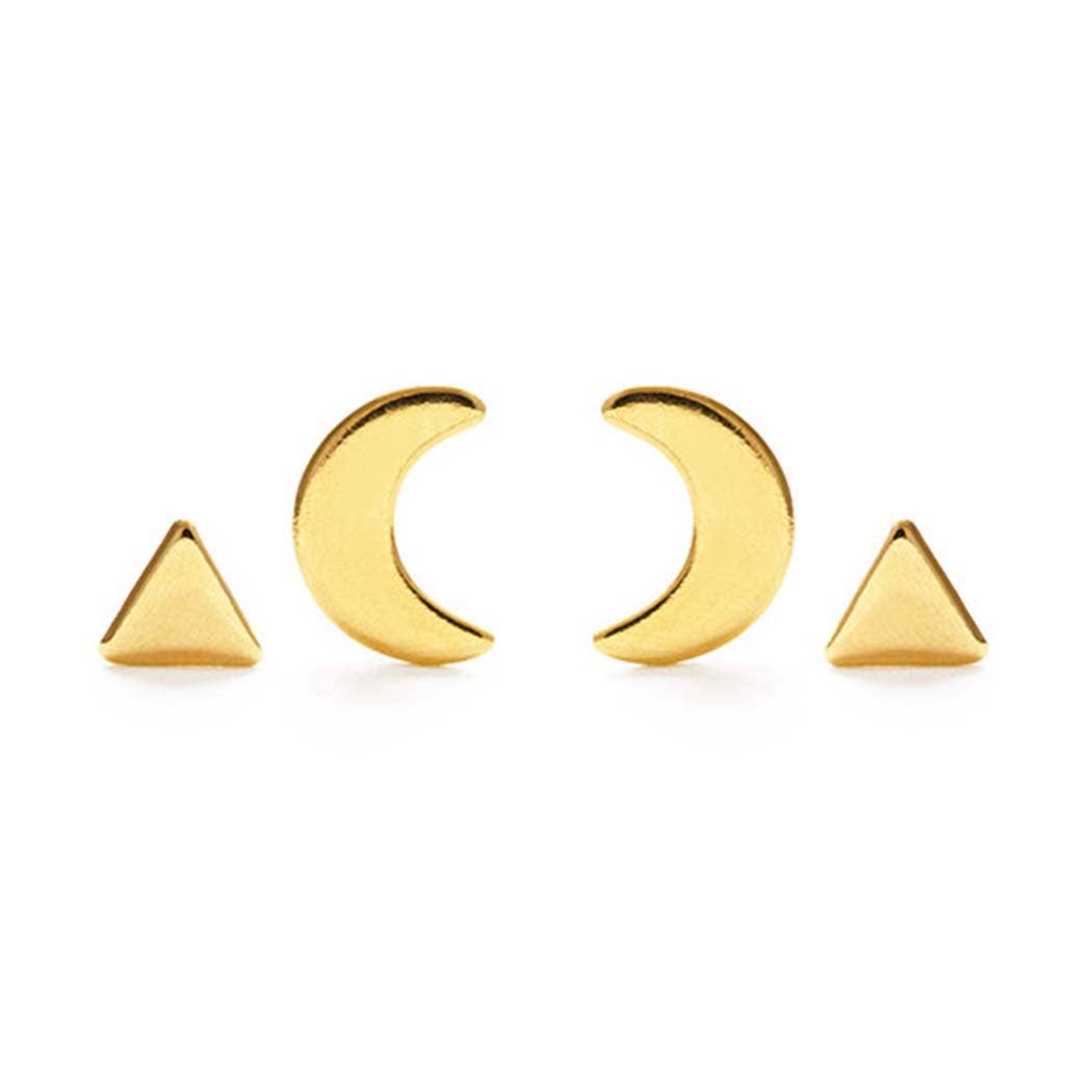 Mystic Combo Studs: Gold