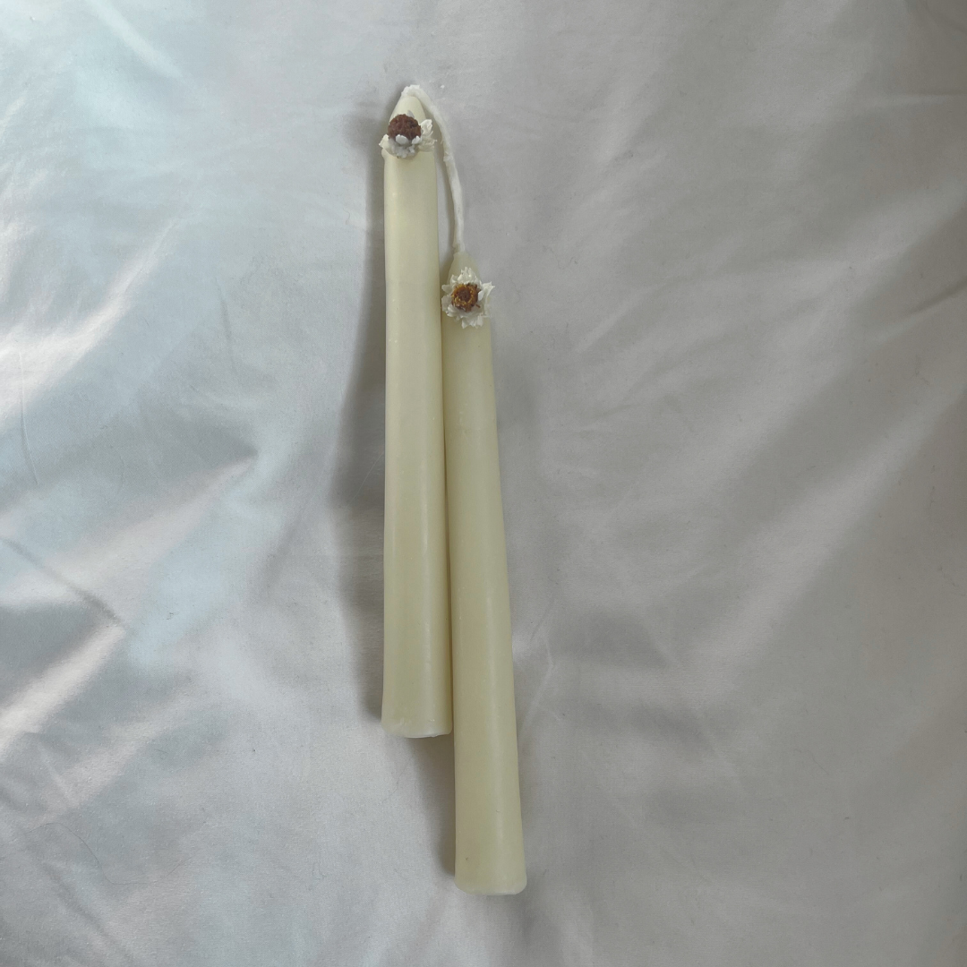 'Soul' Beeswax Taper Candles