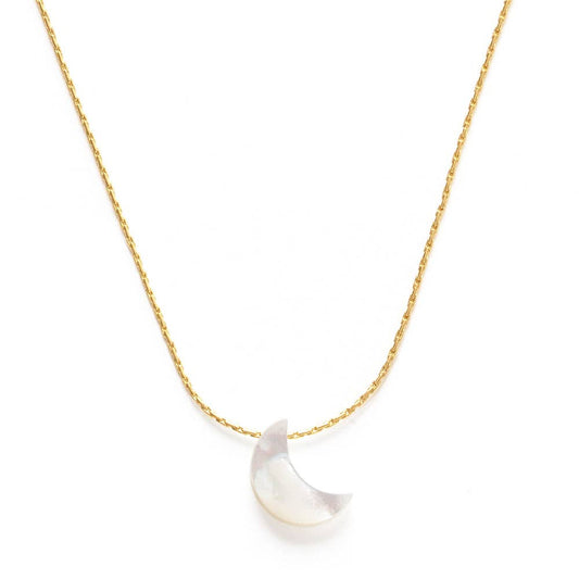 Mother of Pearl Moon Necklace