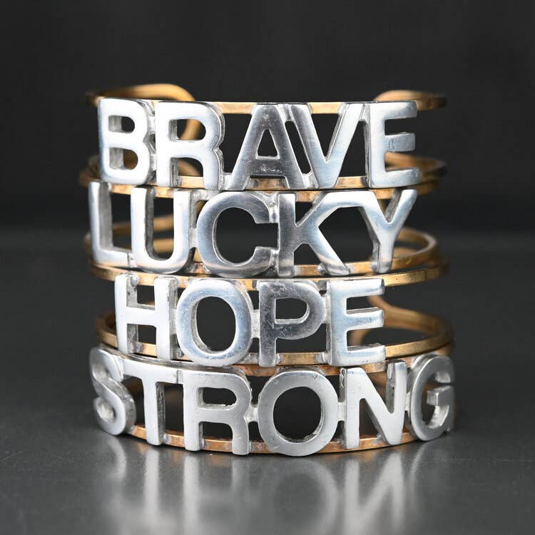 Mixed Metal Brass Cuff (Brave)