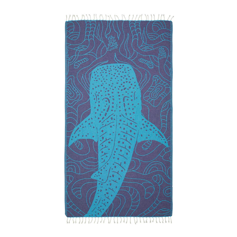 WhaleShark Turkish Beach Towels Quick-dry Oversized Sandfree: Anthracite