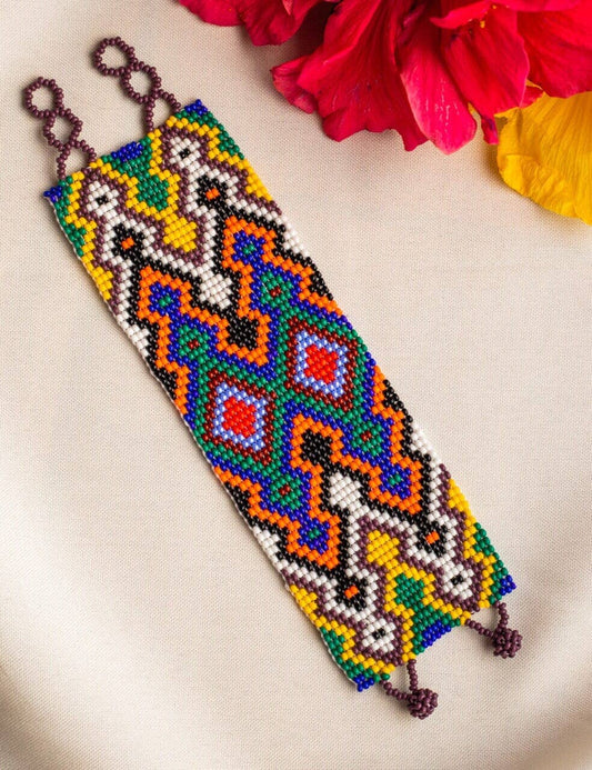 Far Out Vibrant Beaded Bracelet