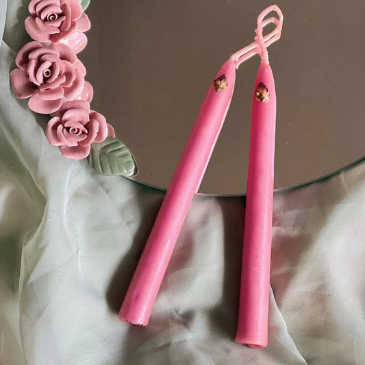 'Aphrodite' Beeswax Taper Candles