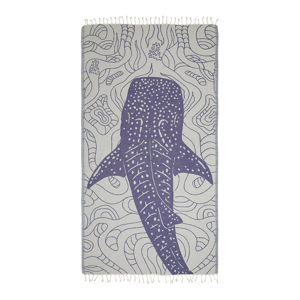 WhaleShark Turkish Beach Towels Quick-dry Oversized Sandfree: Anthracite