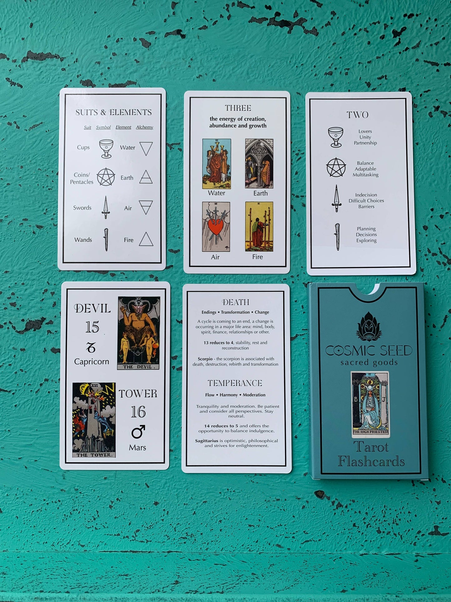 Learn to Read the Tarot! FLASHCARDS