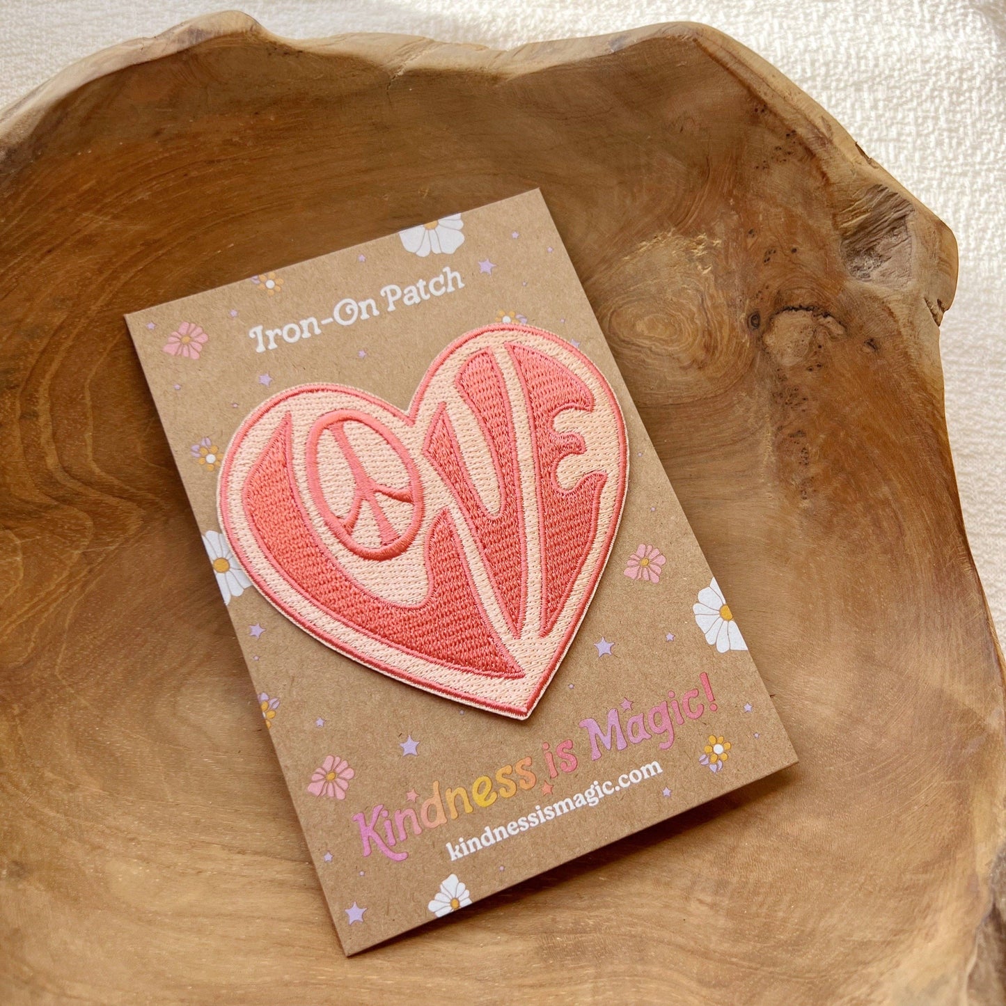 Love 70s Retro Heart Patch