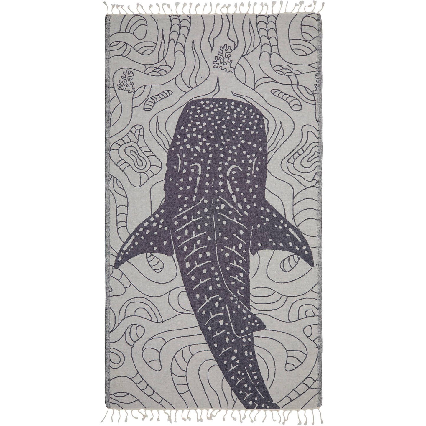 WhaleShark Turkish Beach Towels Quick-dry Oversized Sandfree: Anthracite